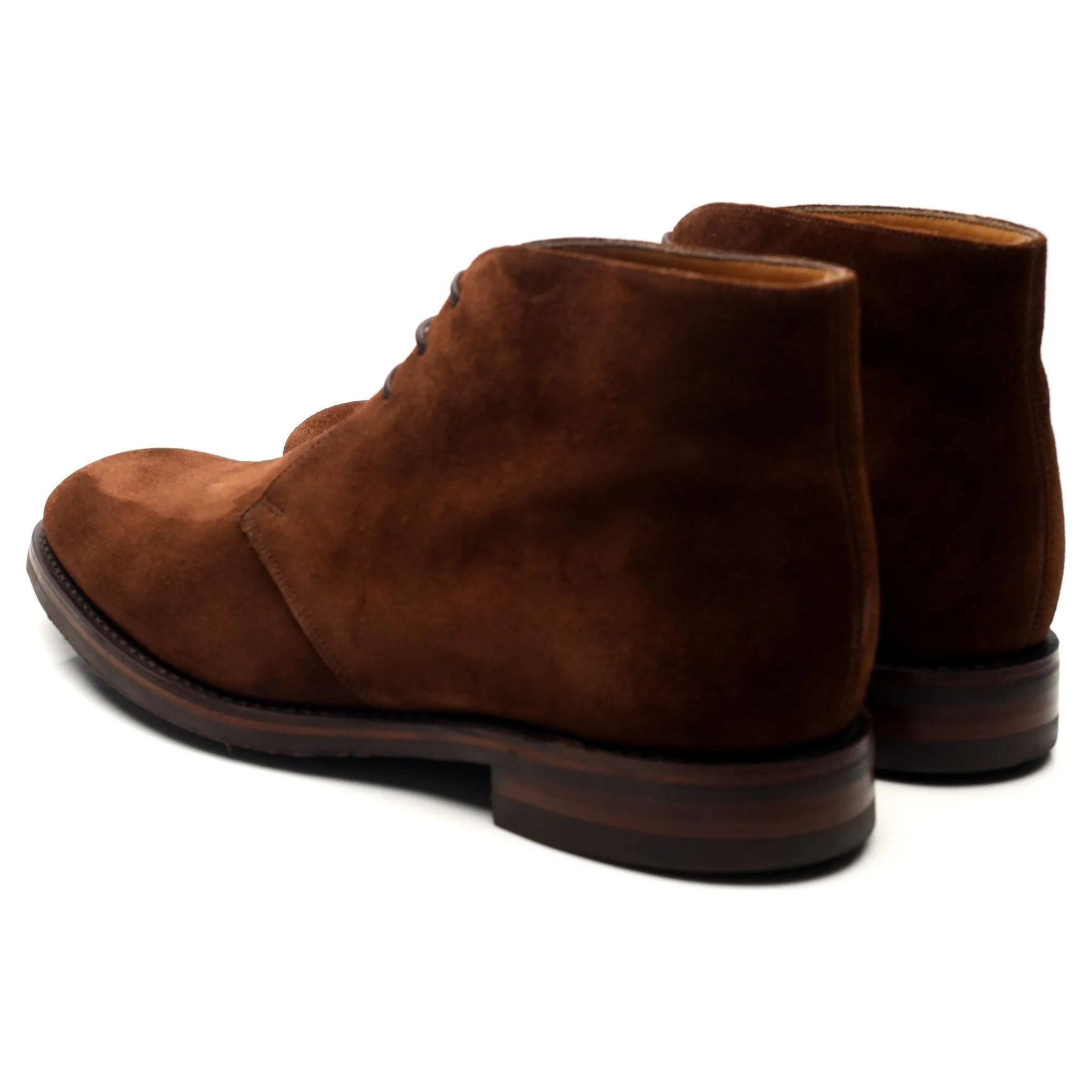 1880 'Kempton' Brown Suede Chukka Boots UK 8.5 F