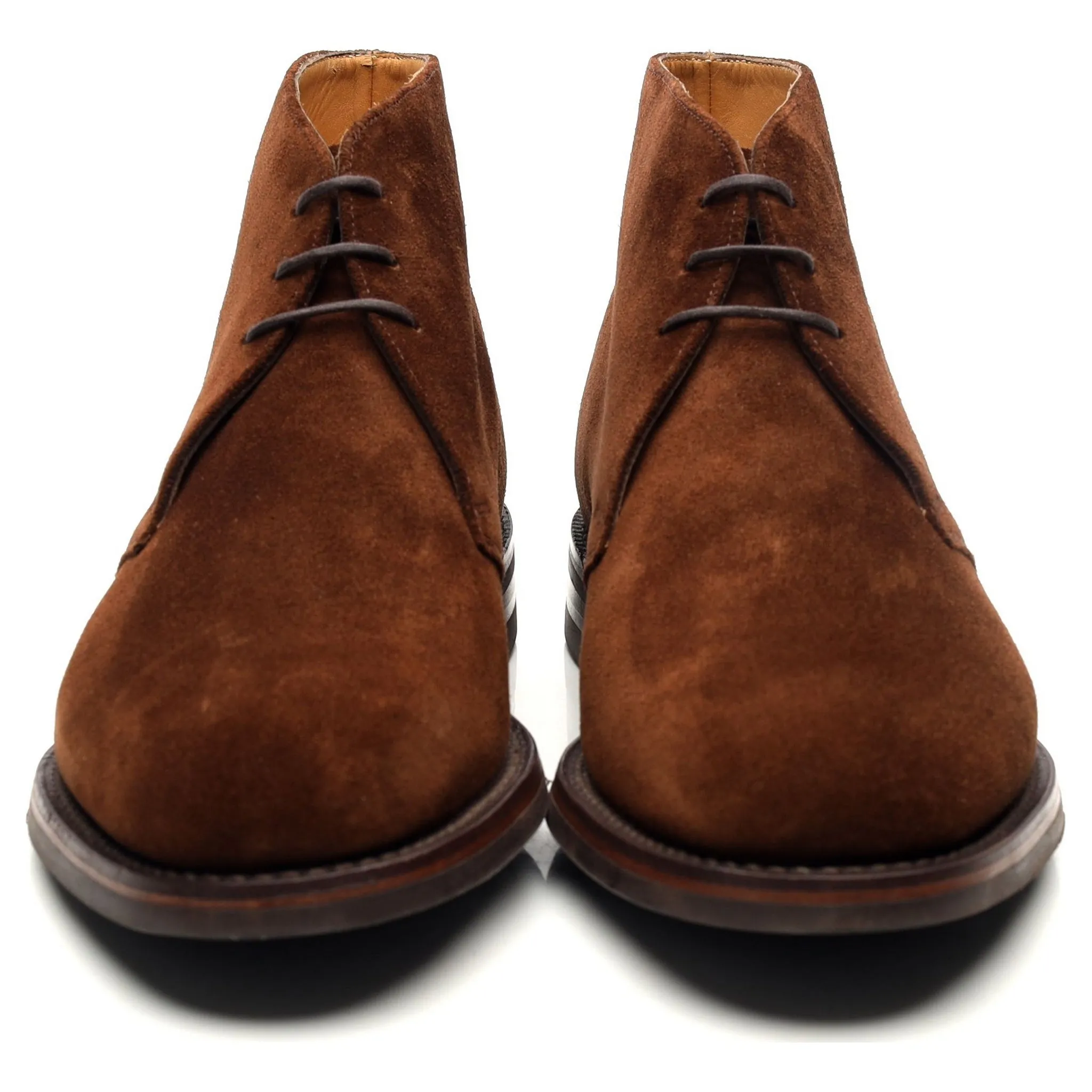 1880 'Kempton' Brown Suede Chukka Boots UK 8.5 F