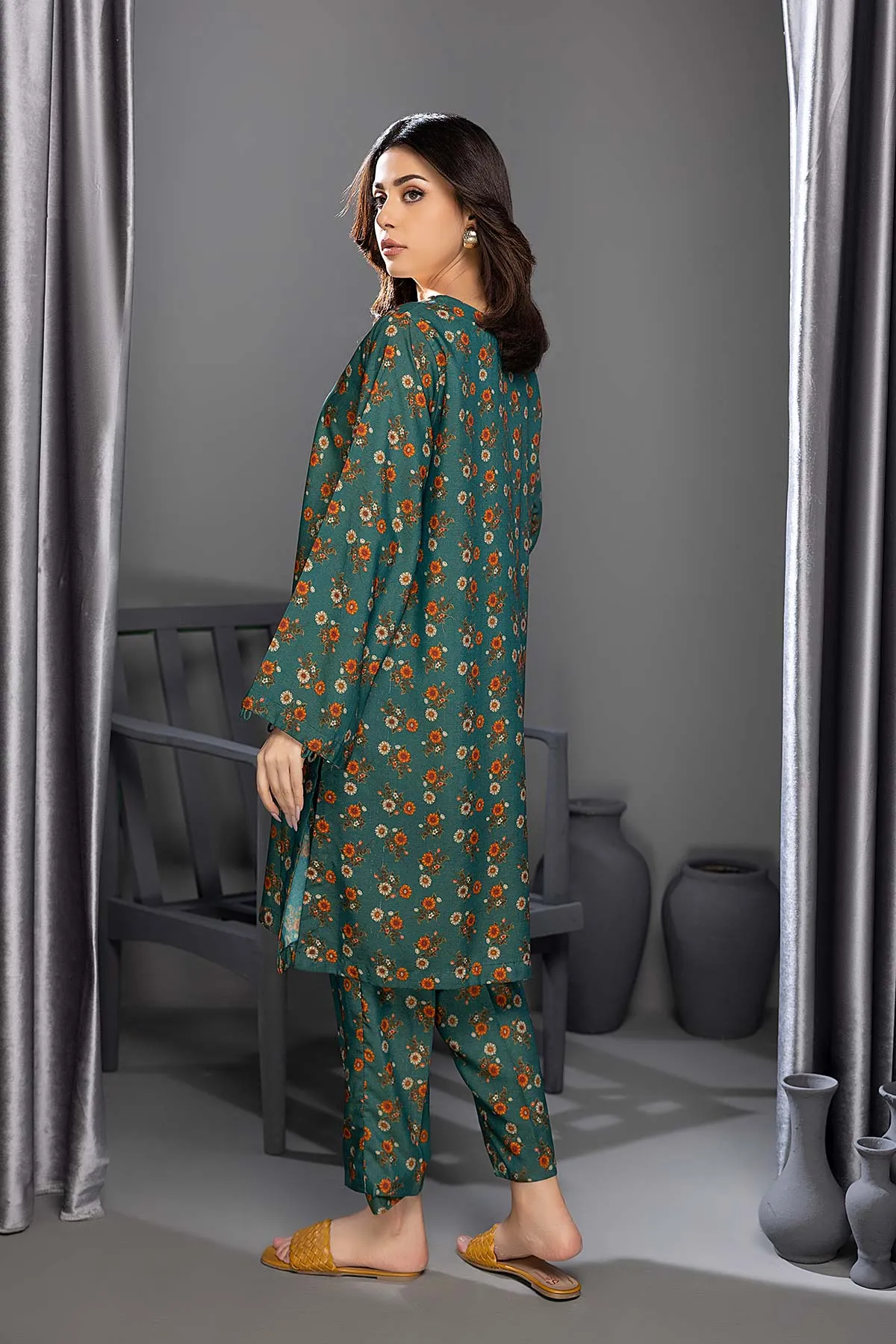 2-Pc Shymbra Print Shirt With Shymbra Print Straight Trouser CPM22-22-S