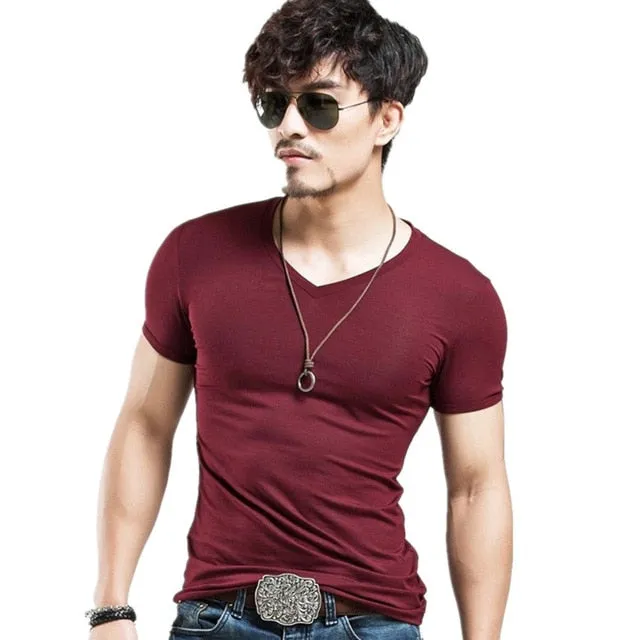 2019 MRMT Brand Clothing 10 colors Men T Shirt Fitness T-shirts Mens V neck Man T-shirt For Male Tshirts S-5XL Free Shipping