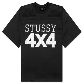 4x4 Mesh Football Jersey - Black