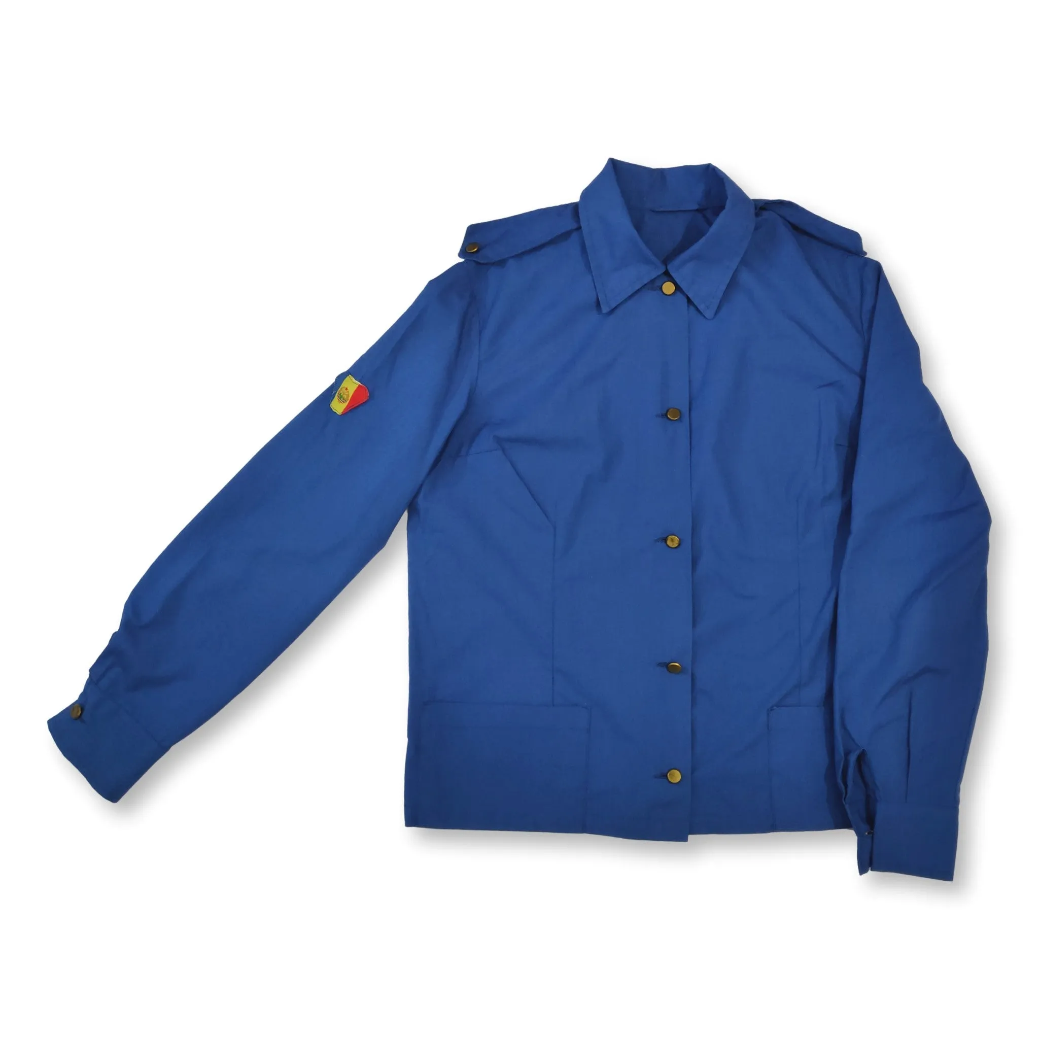 80s blue no-brand Romanian communist party jacket