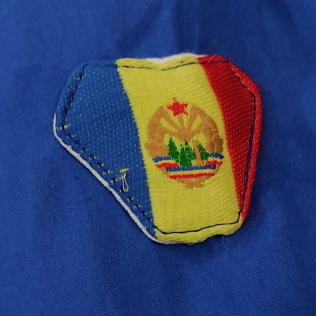 80s blue no-brand Romanian communist party jacket