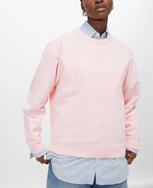 Acne Studios  |Unisex Long Sleeves Cotton Oversized Logo