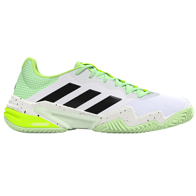 Adidas Barricade 13 Mens Tennis Shoes - White/Black/Green