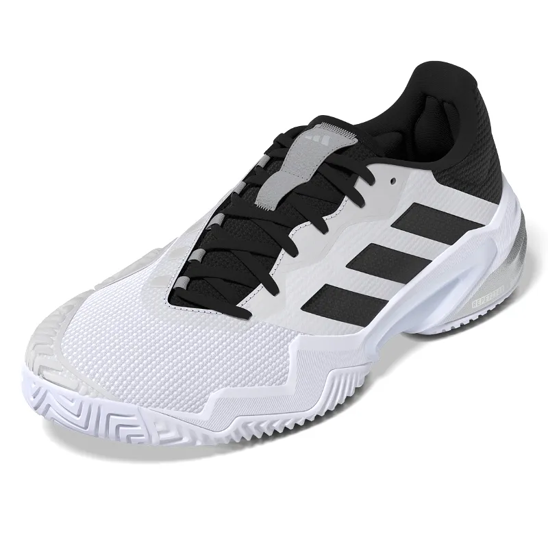 Adidas Barricade 13 Mens Tennis Shoes - White/Core Black/Grey Three