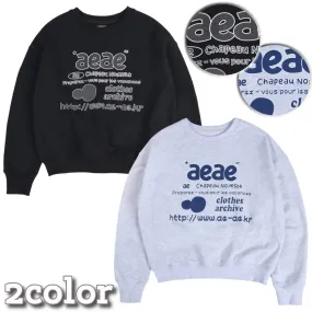 AEAE  |Street Style Long Sleeves Logo Hoodies & Sweatshirts