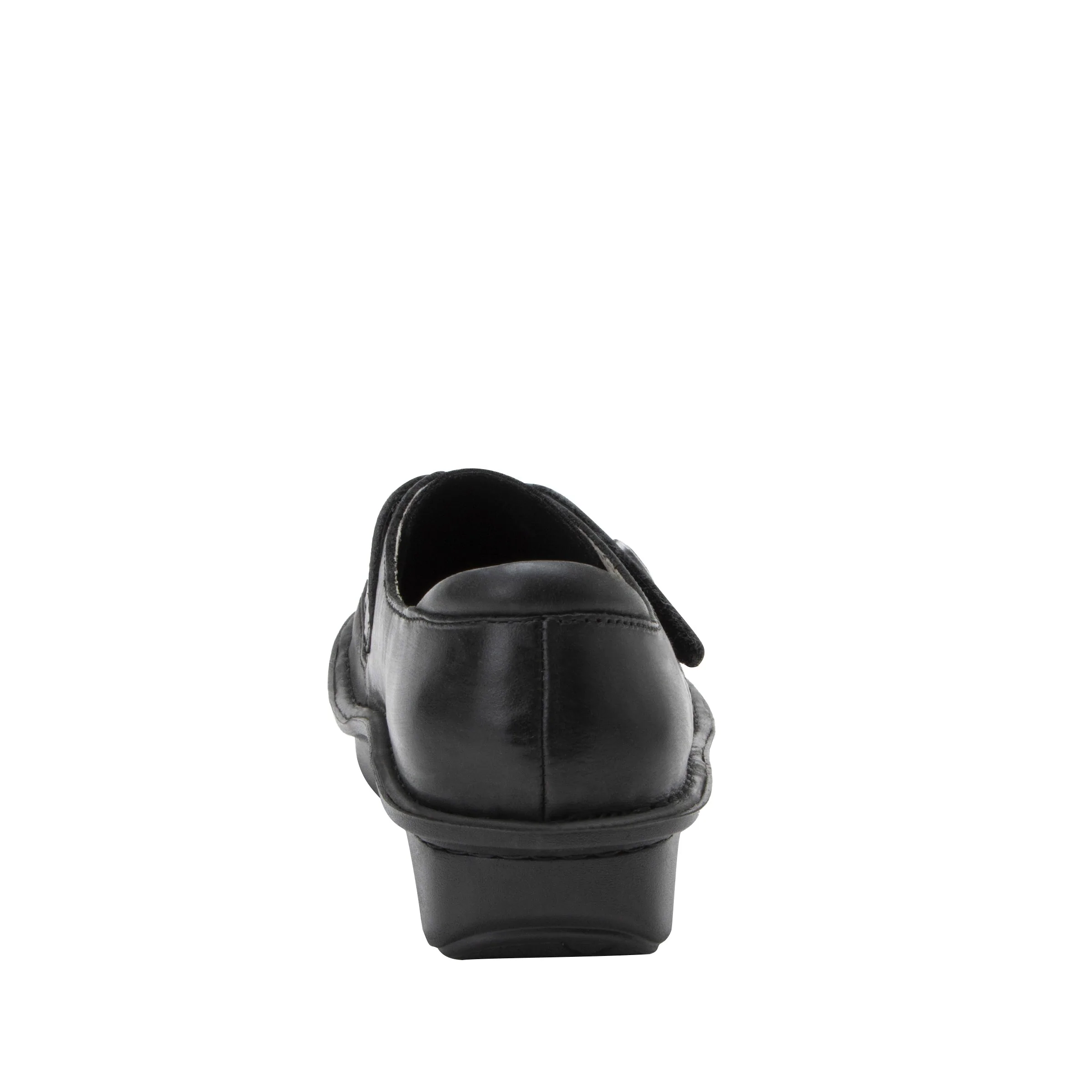 Alegria Womens Brenna Velcro Shoes- Oiled Black