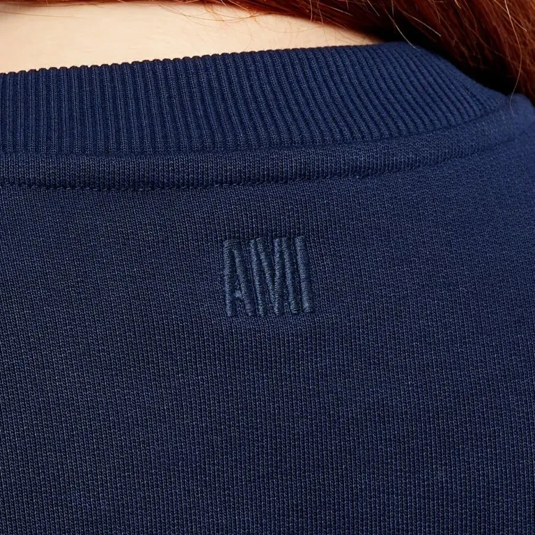 AMI PARIS  |Crew Neck Sweat Long Sleeves Plain Cotton Logo