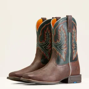 Ariat Kid's Brown & Teal Wilder Square Toe