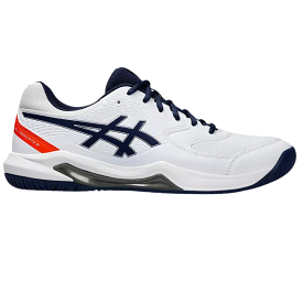 Asics GEL-DEDICATE 8 Mens Tennis Shoes - White/Blue Expanse