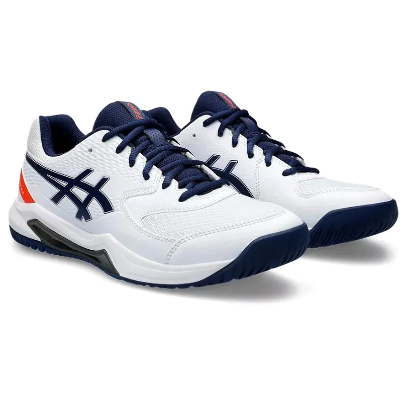 Asics GEL-DEDICATE 8 Mens Tennis Shoes - White/Blue Expanse