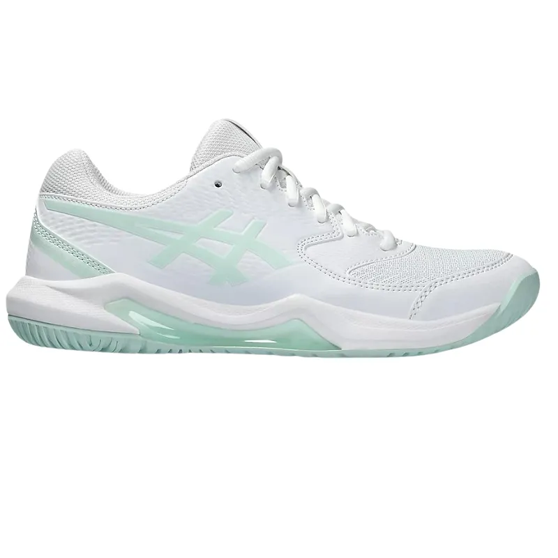 Asics GEL-DEDICATE 8 Womens Tennis Shoes - White/Pale Blue