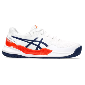 Asics Gel Resolution 9 GS Kids Tennis Shoes - White/Blue Expanse