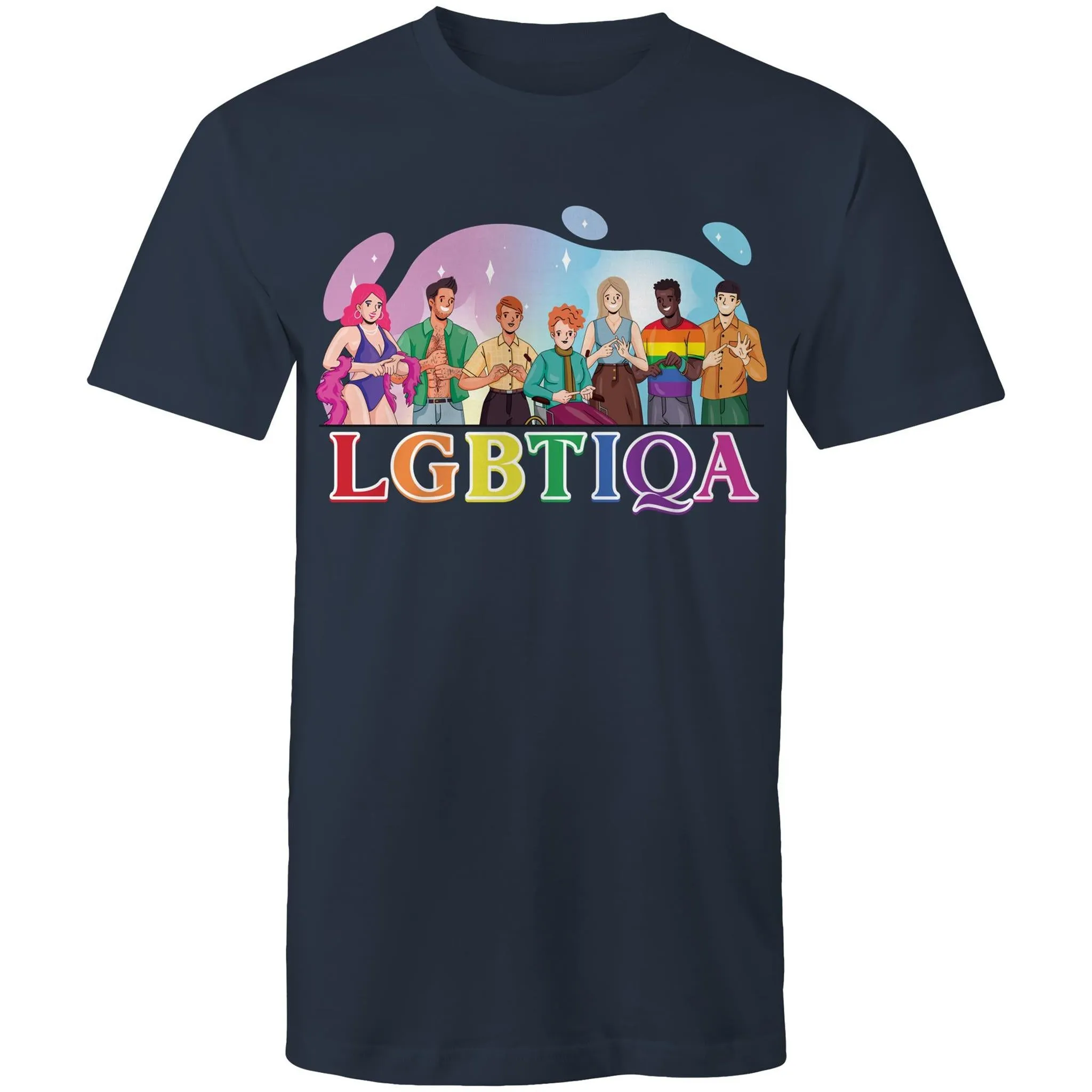 Auslan LGBTIQA T-Shirt Unisex (LG130)