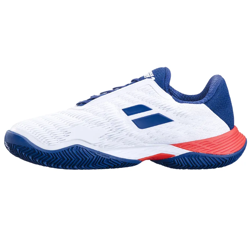 Babolat Propulse Fury 3 Clay Mens Tennis Shoes - White/Estate Blue