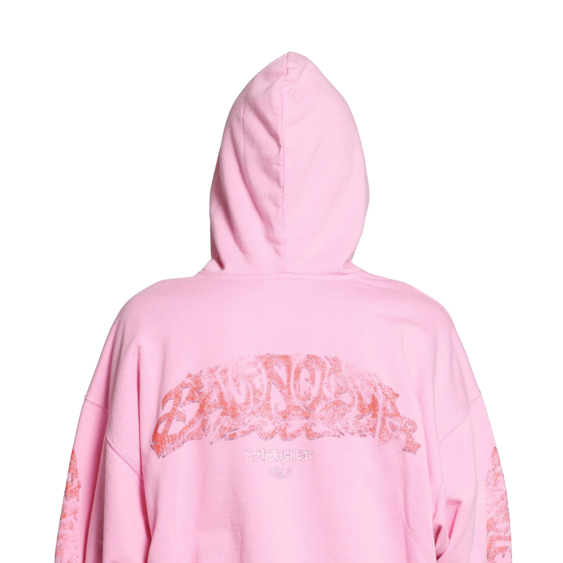 BALENCIAGA  |Offshore Zip-up Hoodie Medium Fit in Pink