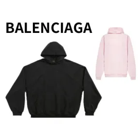 BALENCIAGA  |Street Style Logo Hoodies & Sweatshirts