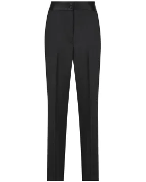 Black Straight Leg Tux Pant