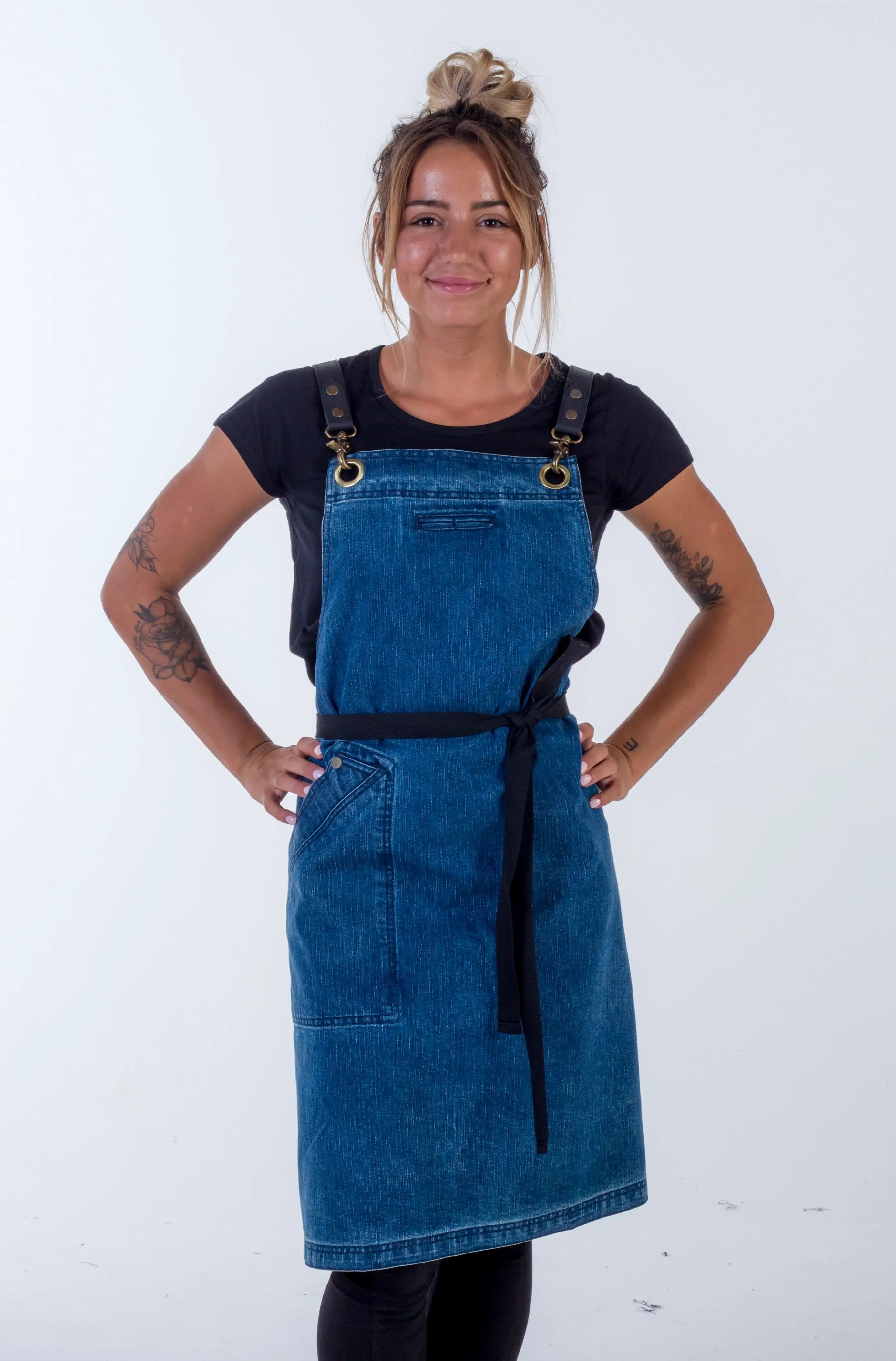 Blue Denim apron Swiss