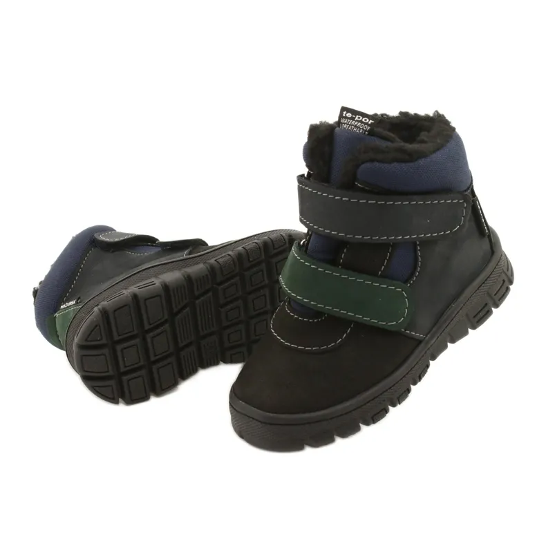 Boots boots with Waterproof Mazurek 1360 membrane black and navy blue green