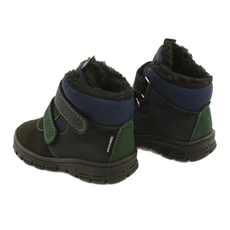 Boots boots with Waterproof Mazurek 1360 membrane black and navy blue green