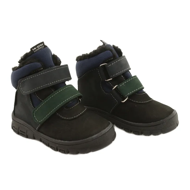 Boots boots with Waterproof Mazurek 1360 membrane black and navy blue green