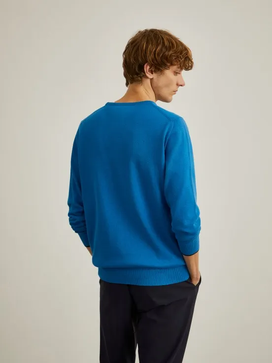 Branded cotton sweater