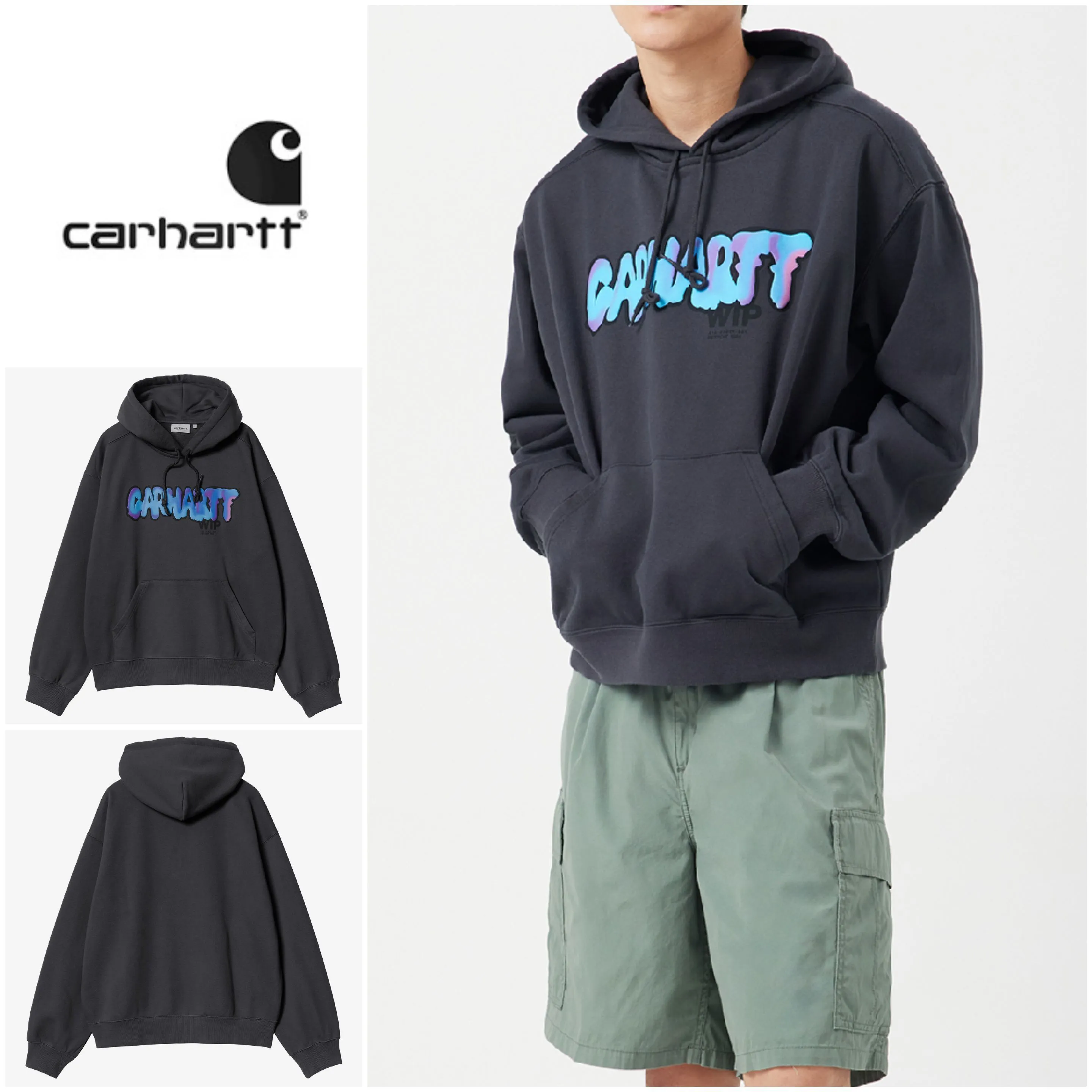 Carhartt  |Unisex Street Style Cotton Logo Hoodies