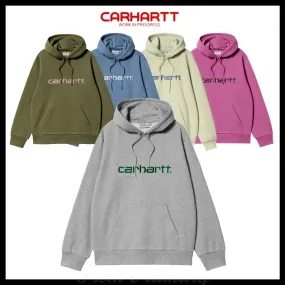 Carhartt  |Unisex Street Style Long Sleeves Logo Hoodies