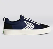 CATIBA PRO Low master-piece Navy Cordura Black Suede Ivory Logo Sneaker Men