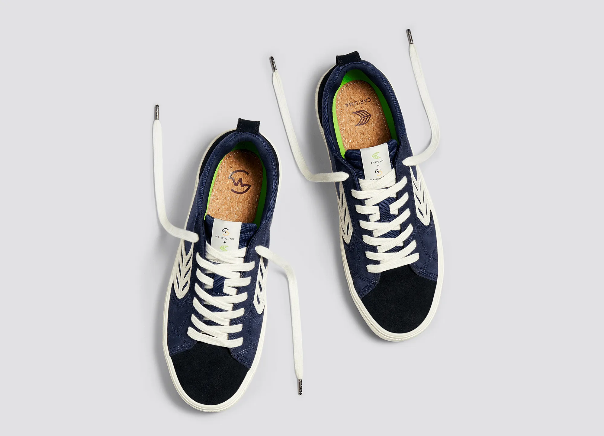 CATIBA PRO Low master-piece Navy Cordura Black Suede Ivory Logo Sneaker Women