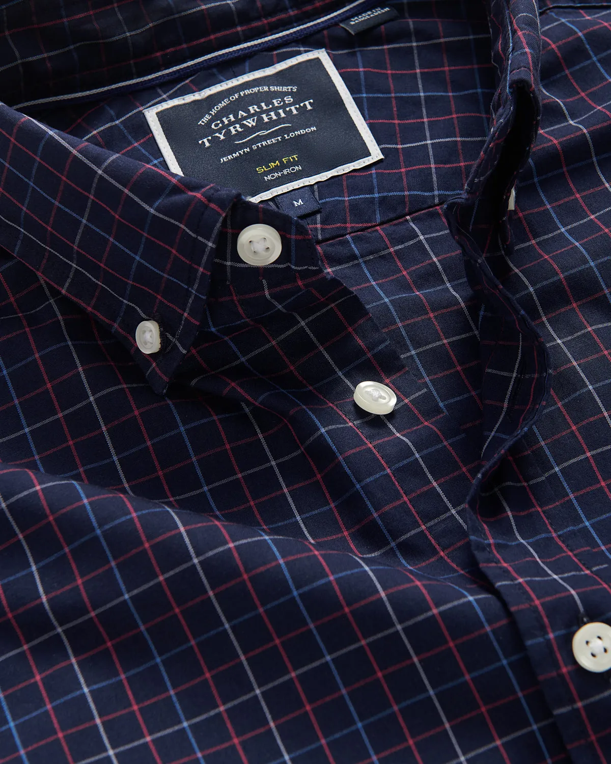 Charles Tyrwhitt BD Slim Fit Casual Shirt Navy