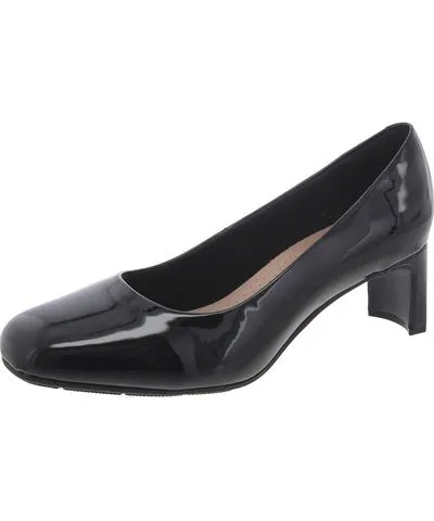 Clarks KYNDALL IRIS Womens Patent Leather Square Toe Pumps