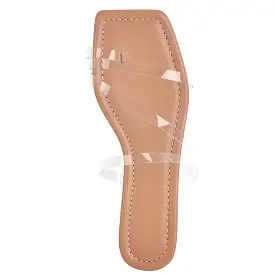 Clear Band Flat Sandals Mules