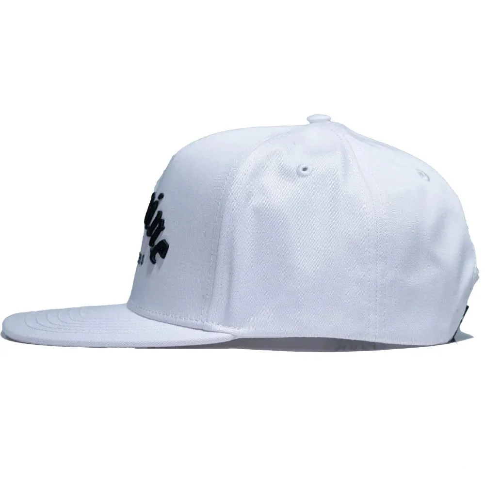 Cocaine & Hookers Golf Hat in White with Flat Brim