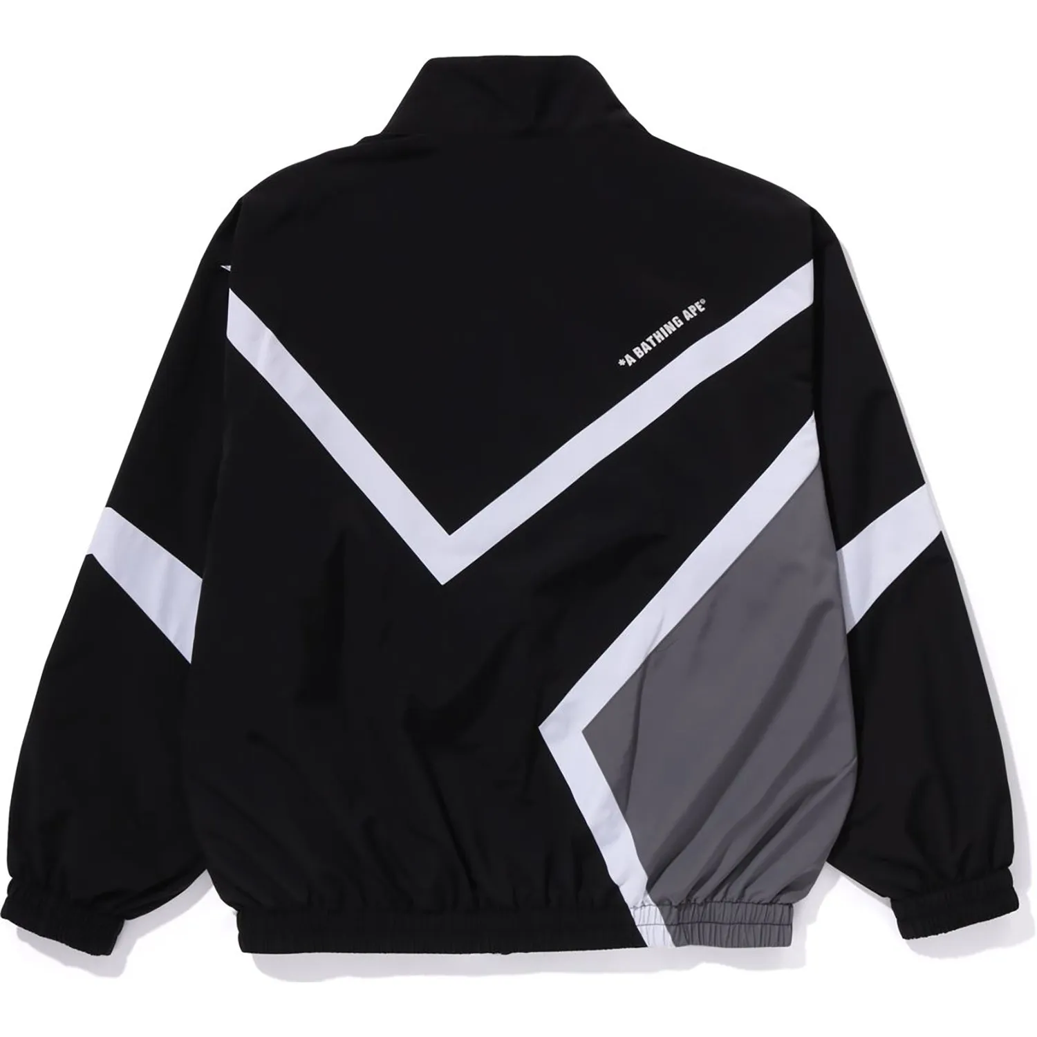 COLOR BLOCKING METAL LOGO PIN TRACK JACKET MENS