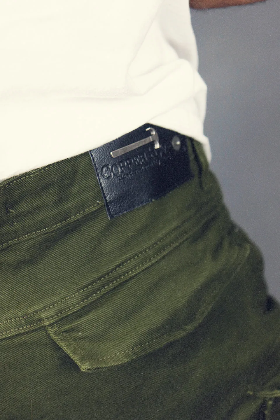 COPPER RIVET | 133204 | UTILITY CARGO SLIM FIT PANTS | OLIVE |