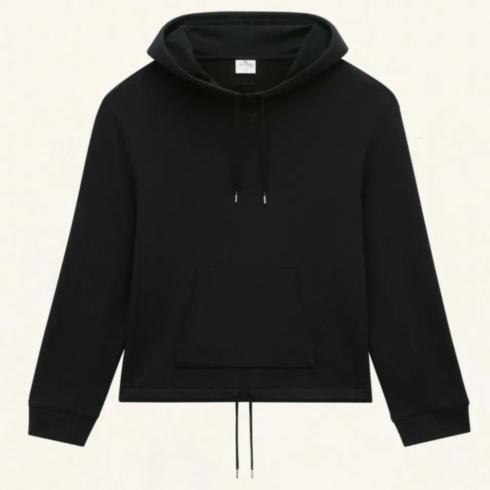 Courreges  |Unisex Street Style Plain Cotton Logo Hoodies & Sweatshirts