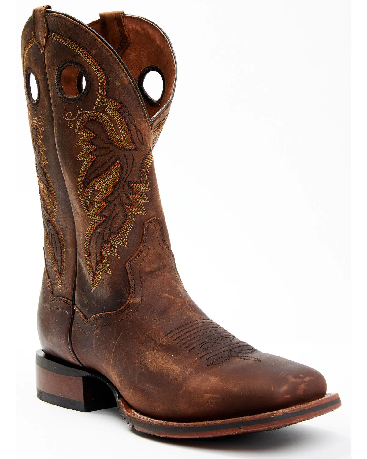 Dan Post Men's Leon Crazy Horse Performance Western Boot - Broad Square Toe