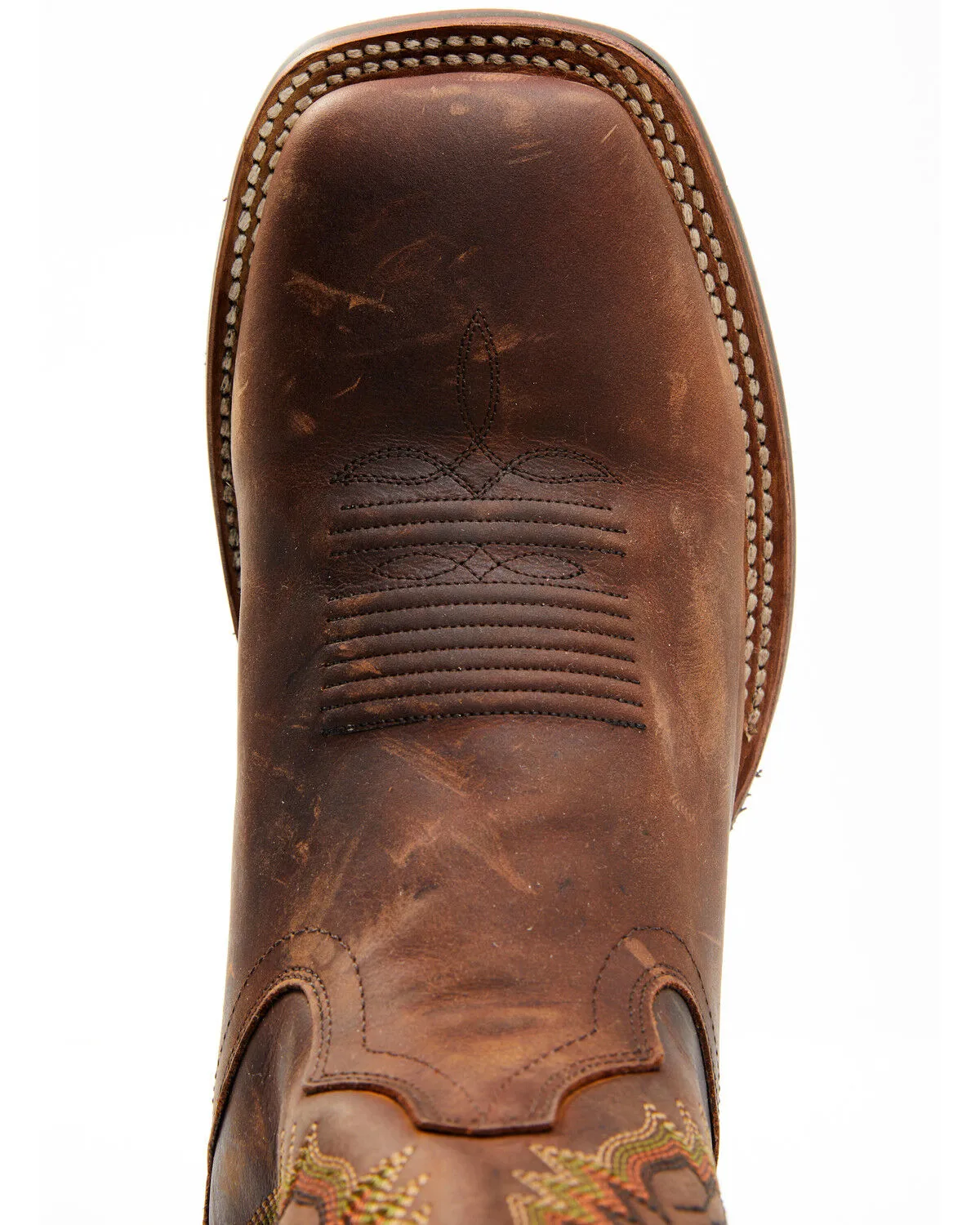 Dan Post Men's Leon Crazy Horse Performance Western Boot - Broad Square Toe