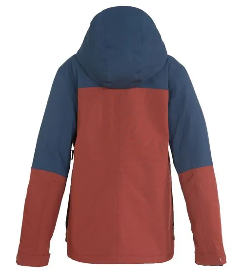 DC Shoes Liberate chaqueta de snowboard para mujer chaqueta de esquí sostenible con capucha ADJTJ03029 RSD0 azul oscuro/rojo óxi