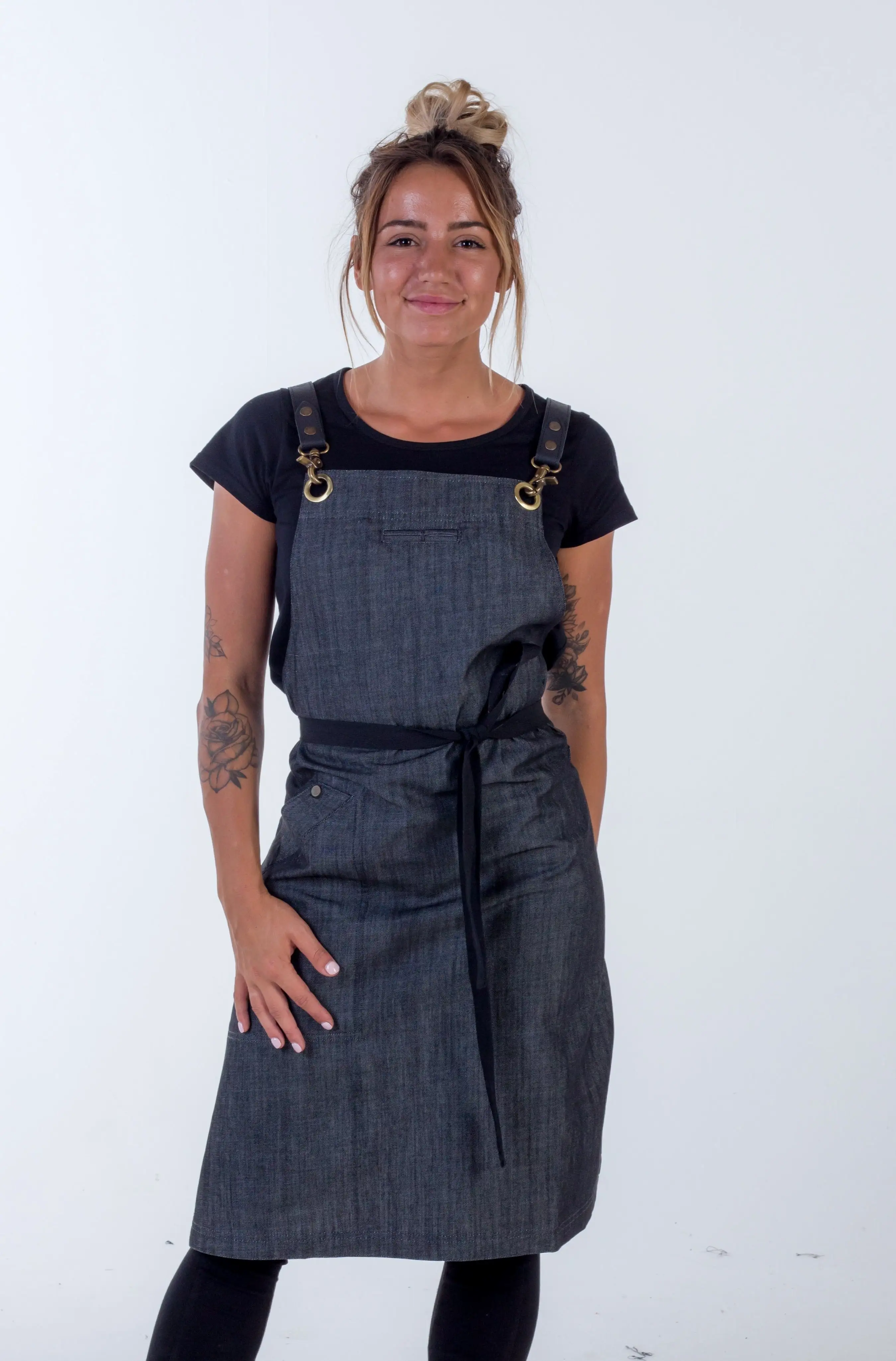 Denim apron Charcoal Grey Cello