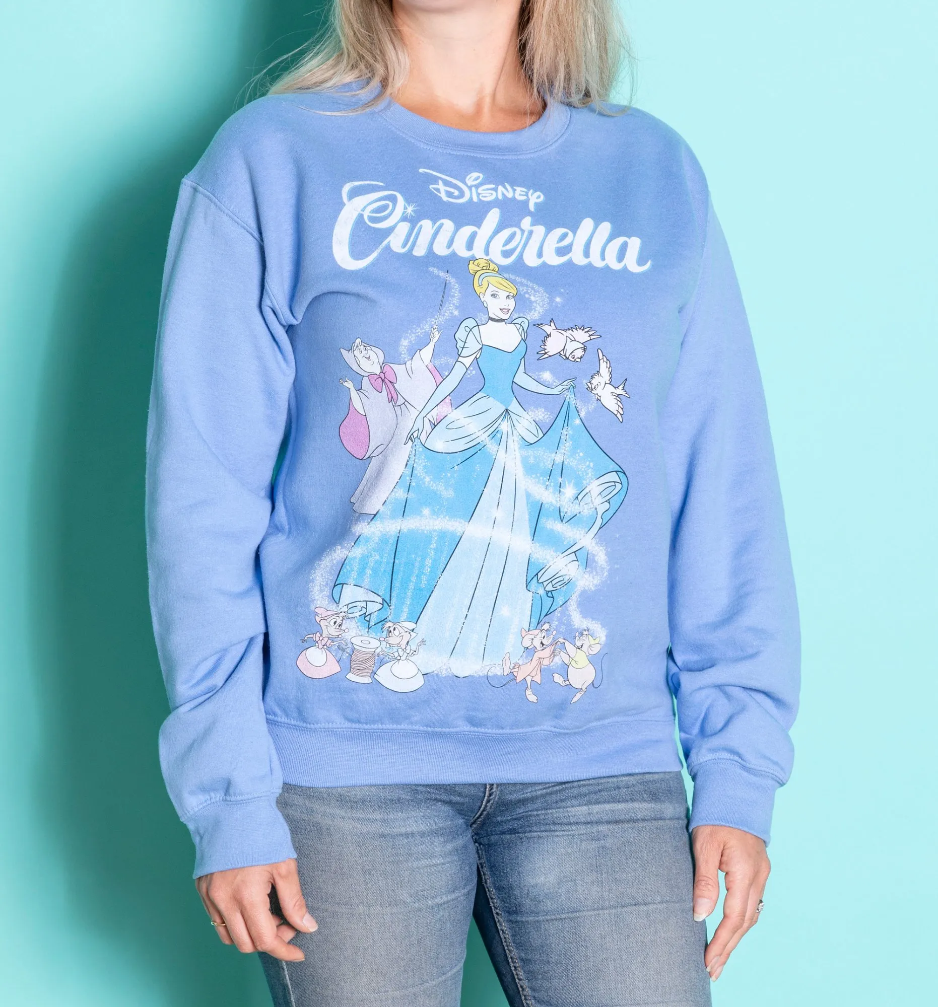 Disney Cinderella Blue Sweater