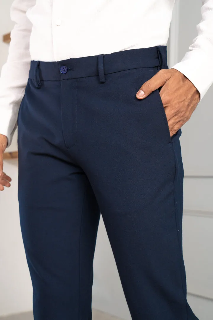 Eco Navy Stretch Pants