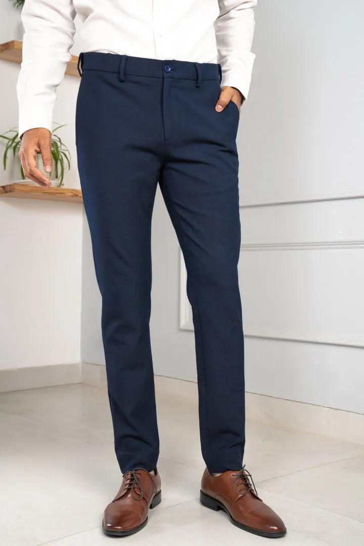 Eco Navy Stretch Pants