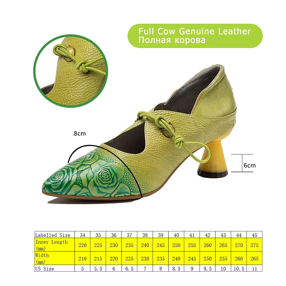 Elegant Low Heels Cow Genuine Leather Designer Luxury Pumps