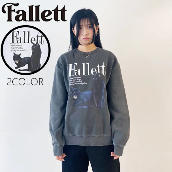 Fallett  |Unisex Long Sleeves Cotton Medium Logo Hoodies & Sweatshirts