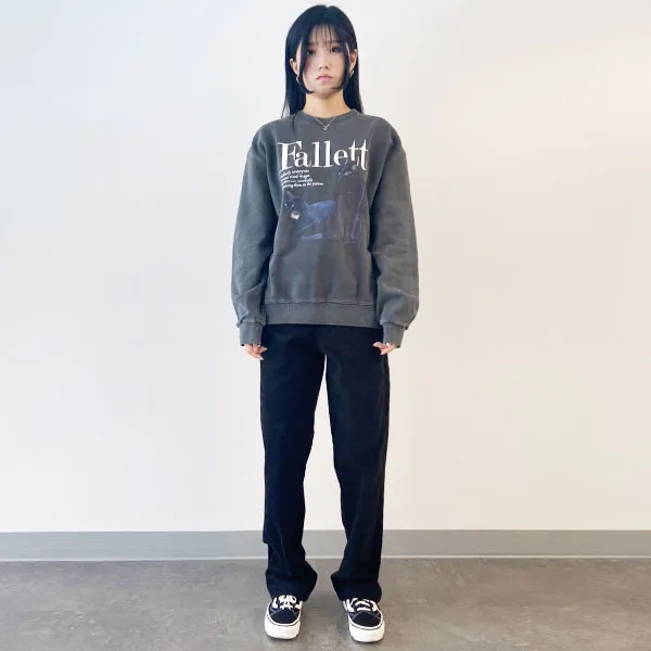 Fallett  |Unisex Long Sleeves Cotton Medium Logo Hoodies & Sweatshirts