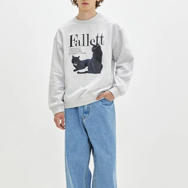 Fallett  |Unisex Long Sleeves Cotton Medium Logo Hoodies & Sweatshirts